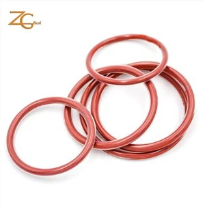 سرخ رنگ PTFE مہر O انگوٹی